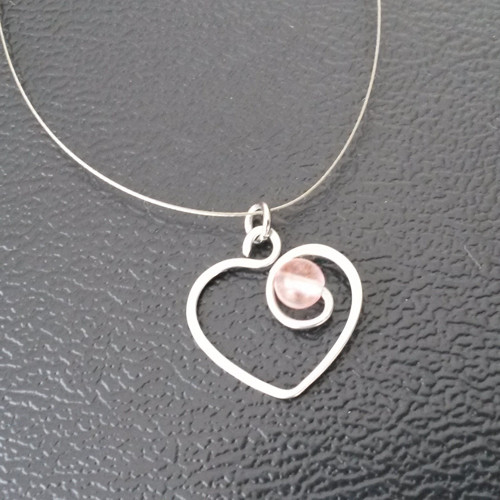 Srdéčko s růženínem - amulet