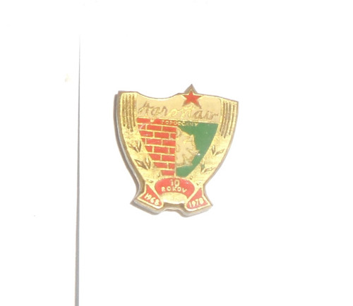 Jehlicový ODZNAK • Agrostav, 10 rokov, 1968 - 1978
