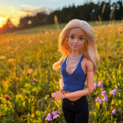 Náhrdelník pro Barbie - světle modrý — foto 1