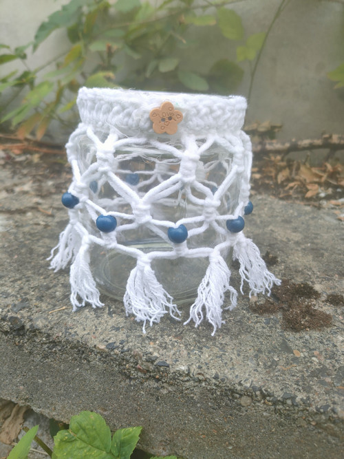 Lucerna macramé 1