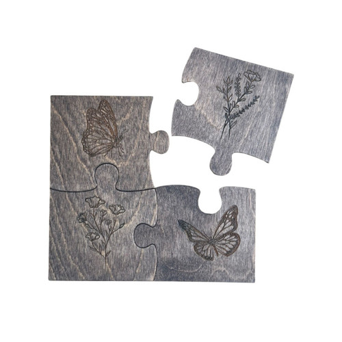 Set 4 kusů podtácků - puzzle