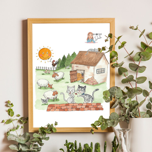 Originální ilustrace - letní nálada