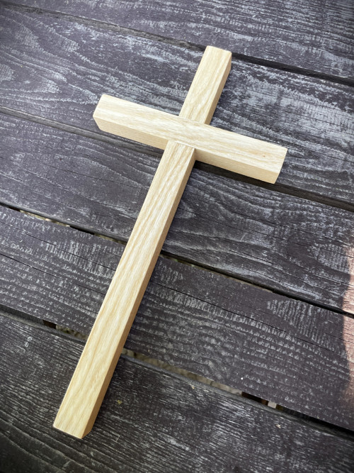 Jasanový kříž 30 cm č.137