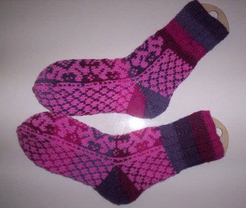 Ručně pletené merino ponožky, vel. 38-39