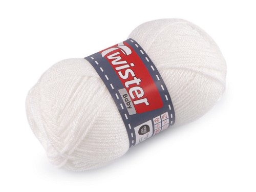 Pletací příze Baby (50g) - bílá