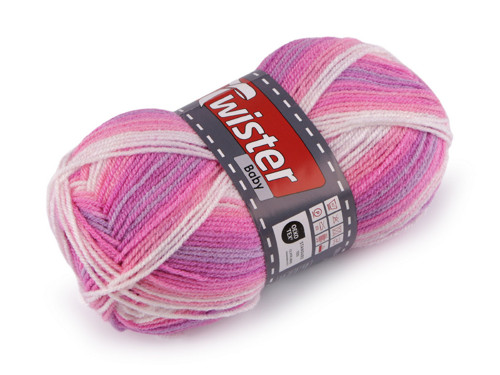 Pletací příze Baby (50g) - fialovorůžová
