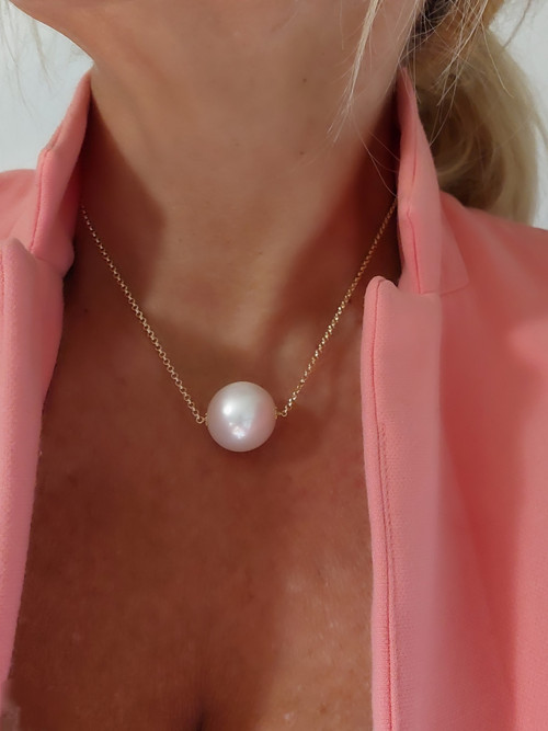 "RlA" náhrdelník GF 1/20 14Kt raritní Shell perla