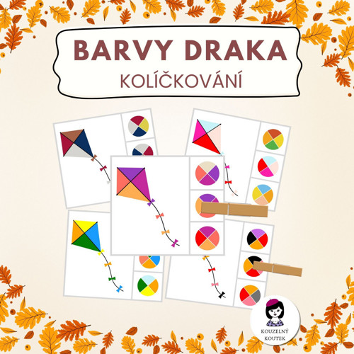 Barevné třídění | Quiet book | Kolíčkování| Podzim