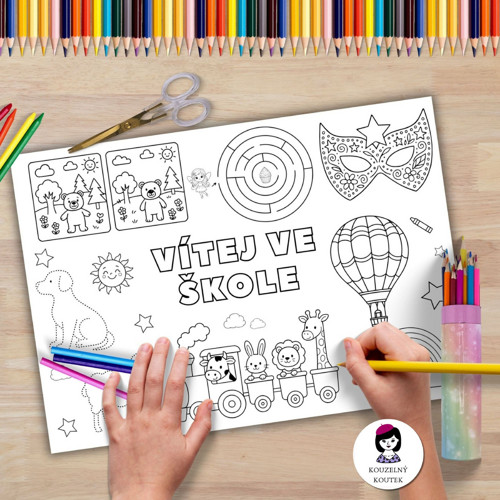 První den ve škole | Zpátky do školy | Omalovánky