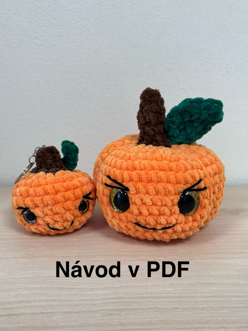 Návod na háčkovanou dýni+klíčenku