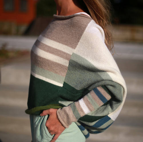 Svetr DOSA-LANG patchwork — foto 1