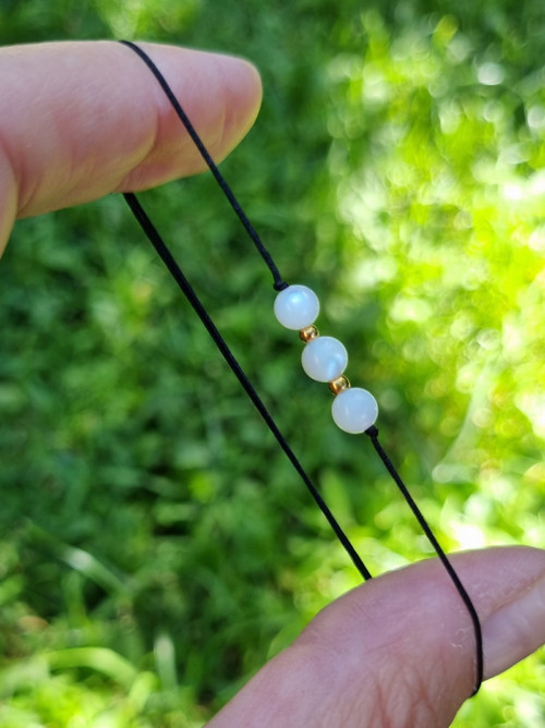 Náramek PERLEŤ posuvný 4mm GOLD