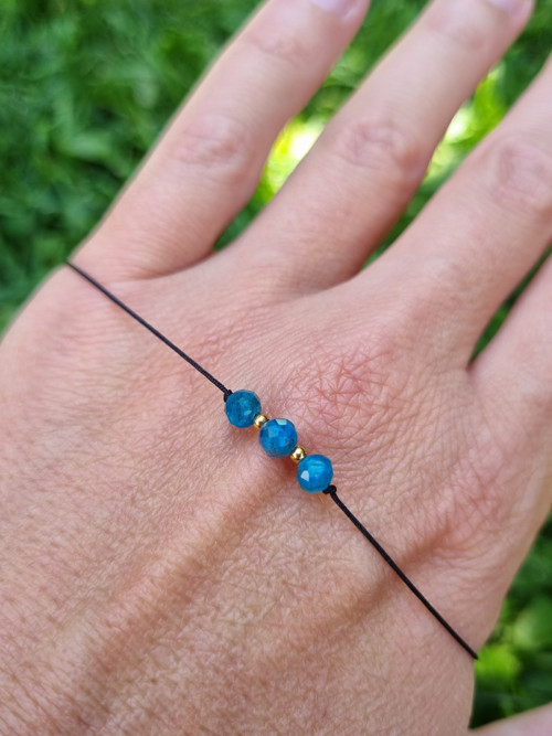 Náramek APATIT posuvný 4mm GOLD