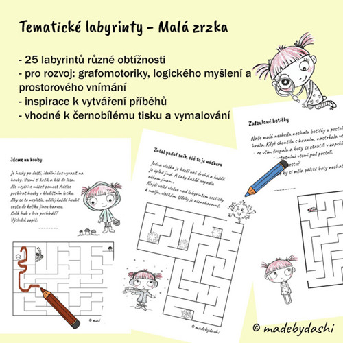 Tematické labyrinty - malá zrzka