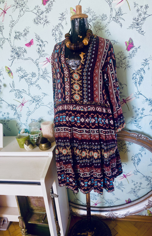 Šaty boho etno aztécké — foto 1