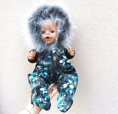 Softshellová kombinéza Baby Born 43cm - Smaragd