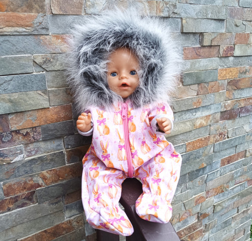 Softshellová kombinéza Baby Born 43cm - Zajíčky