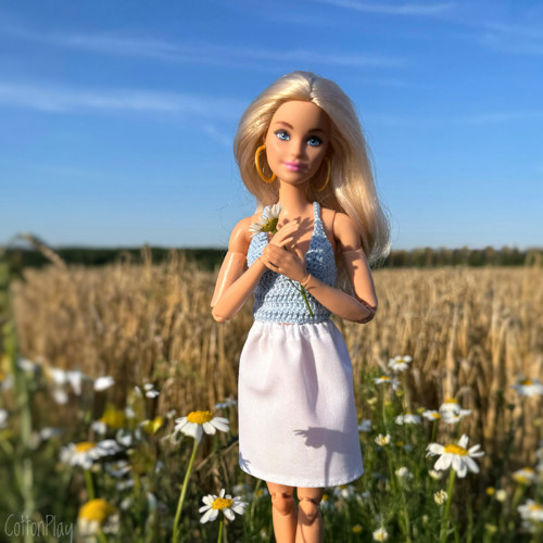 Suknička pro Barbie - bílá — foto 1