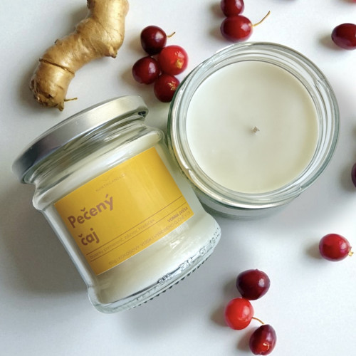 Svíčka PEČENÝ ČAJ 150g — foto 1