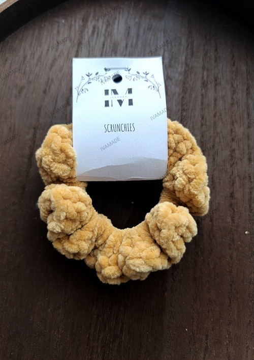 SCRUNCHIES - hnědá — foto 1