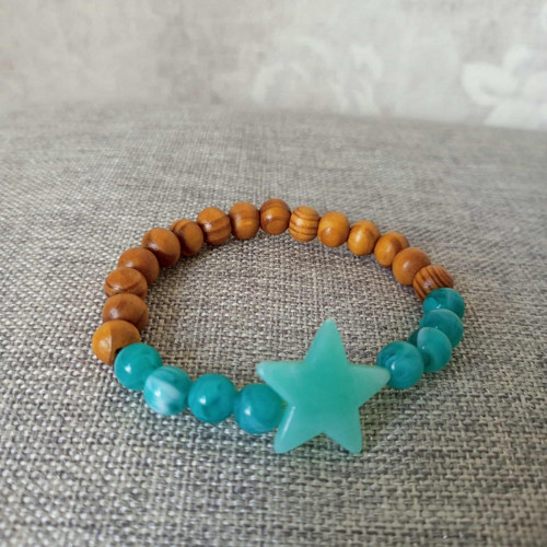 Náramek Boho tyrkys