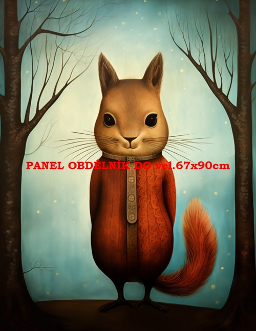 Bavlněný panel 7x10 cm
