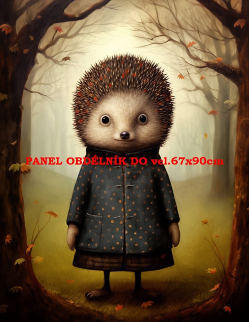 Bavlněný panel 7x10 cm