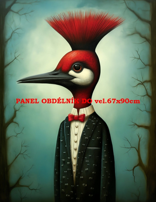 Bavlněný panel 7x10 cm
