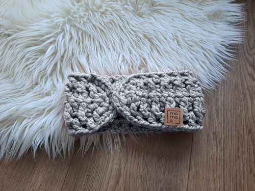 Háčkovaná čelenka pro dospělé WARM