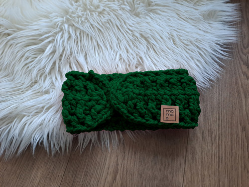 Háčkovaná čelenka pro dospělé WARM