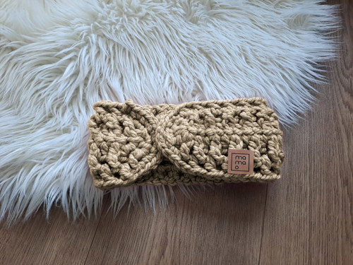 Háčkovaná čelenka pro dospělé WARM