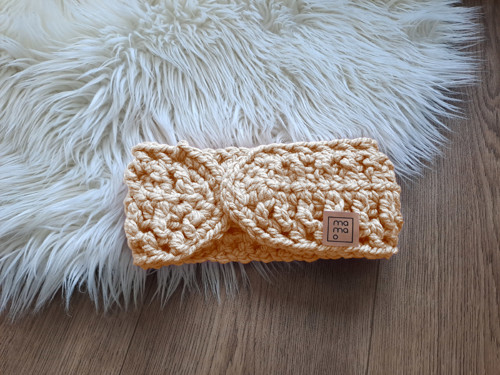 Háčkovaná čelenka pro dospělé WARM