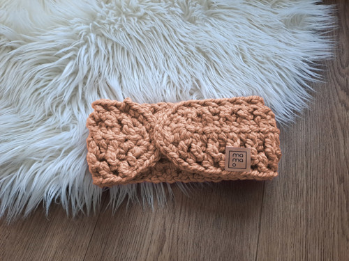 Háčkovaná čelenka pro dospělé WARM