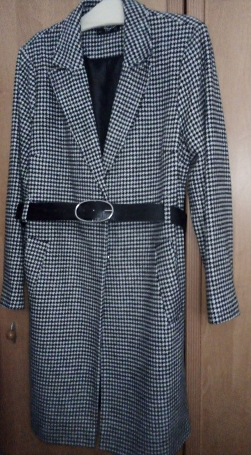 SLEVA z 643!Luxusní vintage kabát s kohoutí stopou