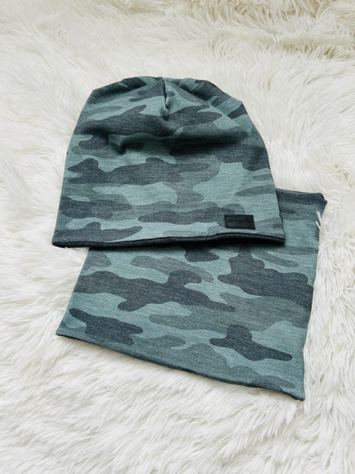 Dětská čepice a nákrčník set MASKÁČ