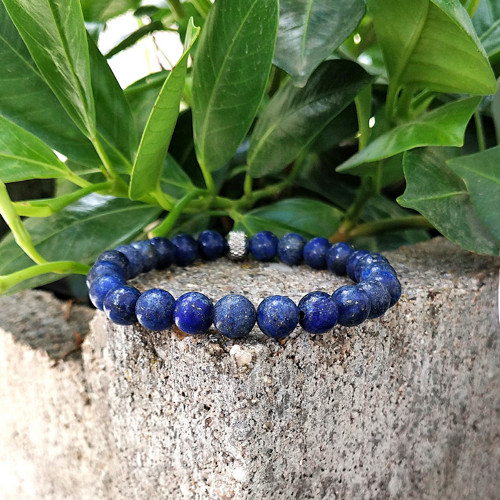 Pánský náramek z minerálů / lapis lazuli /0,8