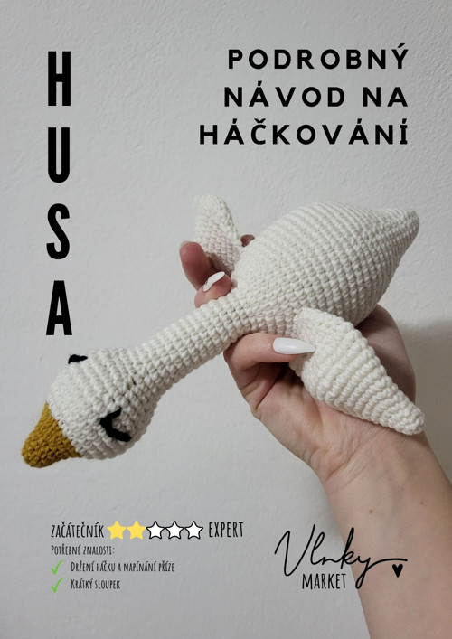 Podrobný návod na háčkovanou husu ke stažení PDF