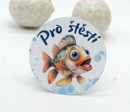 Pro štěstí samolepky 3 cm 54 ks