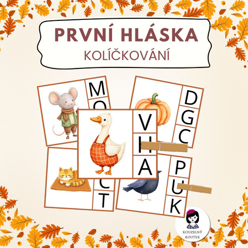 Počáteční písmeno, určování první hlásky - podzim