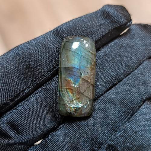 Labradorit, ID 5145, 31x14 mm - výprodej