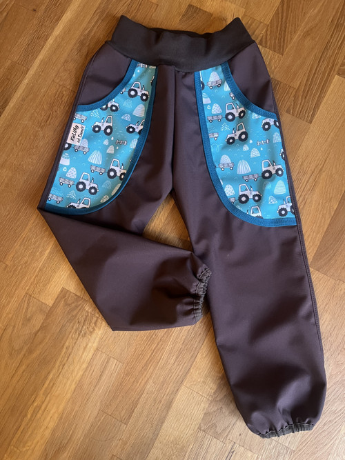 Dětské softshellové kalhoty vel. 98