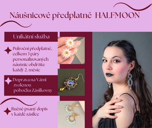 Půlroční náušnicové předplatné HALFMOON