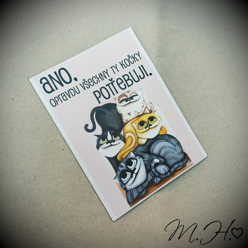 Ano, opravdu všechny ty kočky potřebuji - velká m.