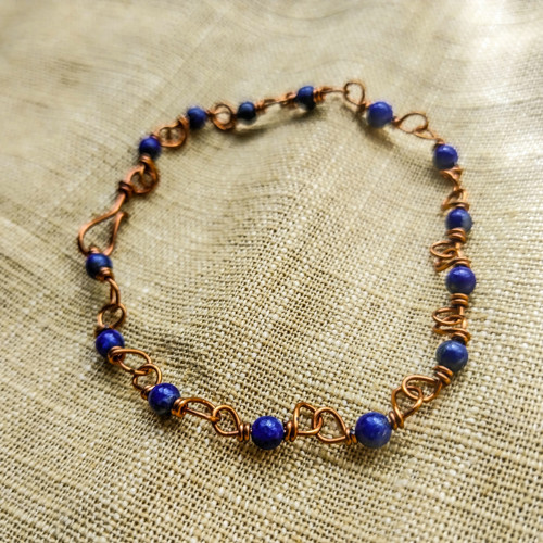 Římský náramek s lapisem lazuli III