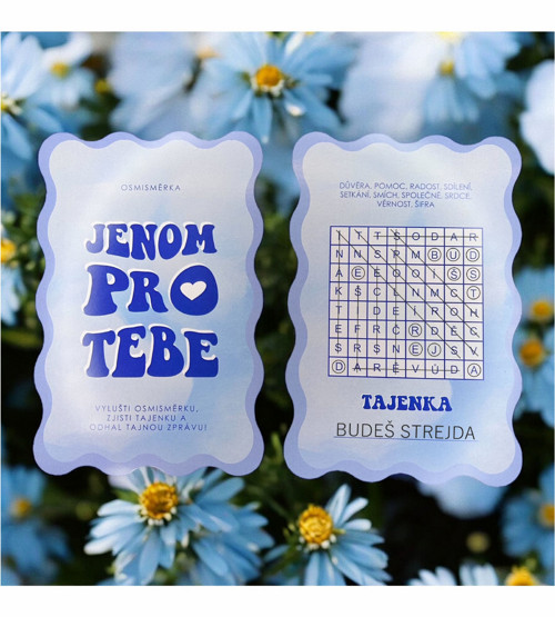 Osmisměrka – oznámení těhotenství „Budeš strejda“