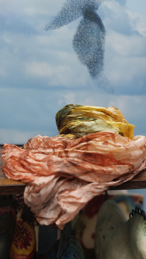 Šál Orange citrus, 180x90 cm — foto 1