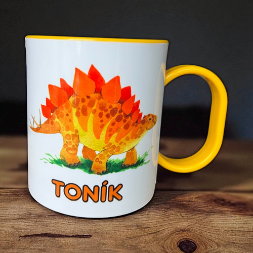 Plastový hrnek DINO 2 se jménem na přání