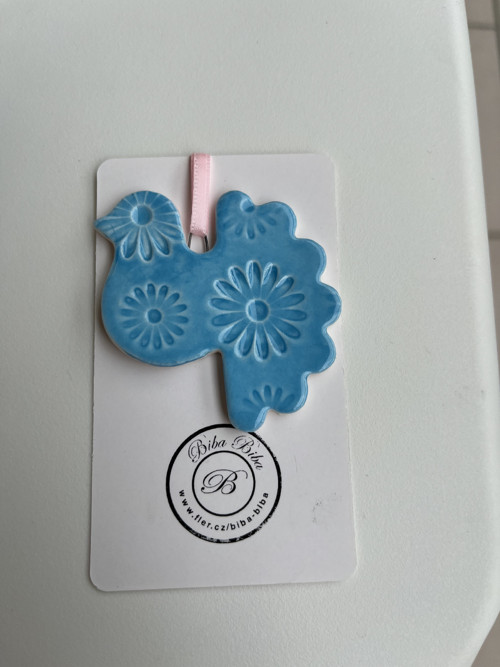 Porcelánová ozdoba/ visačka/ přívěsek/dekorace