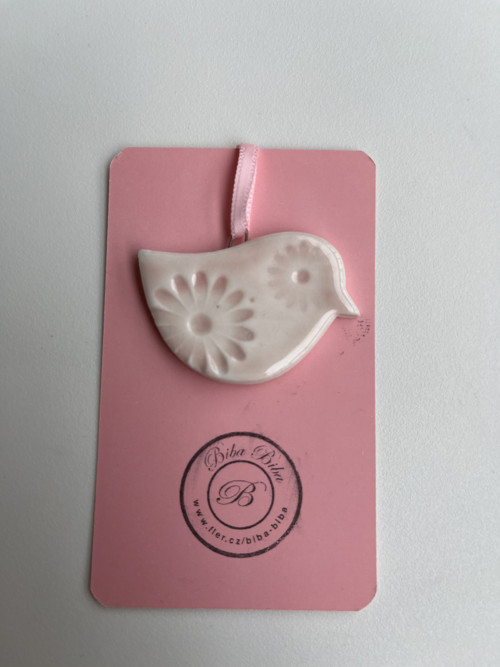 Porcelánová ozdoba/ visačka/ přívěsek/dekorace