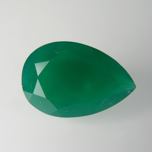 Zelený chalcedon-achát, přírodní barva!, 15,1x10mm